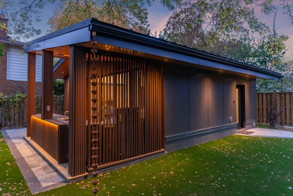 Modern garden suite exterior